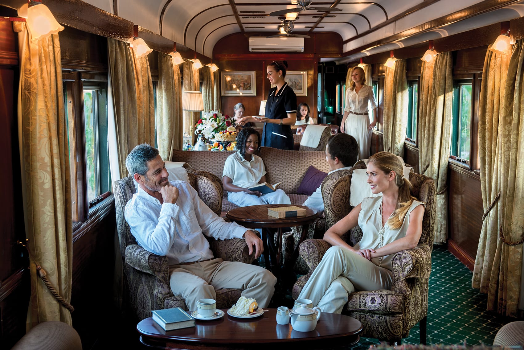 Les voitures salons du Train Rovos