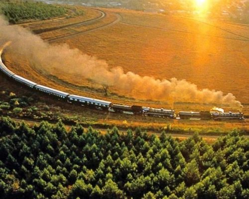 Train Rovos en route